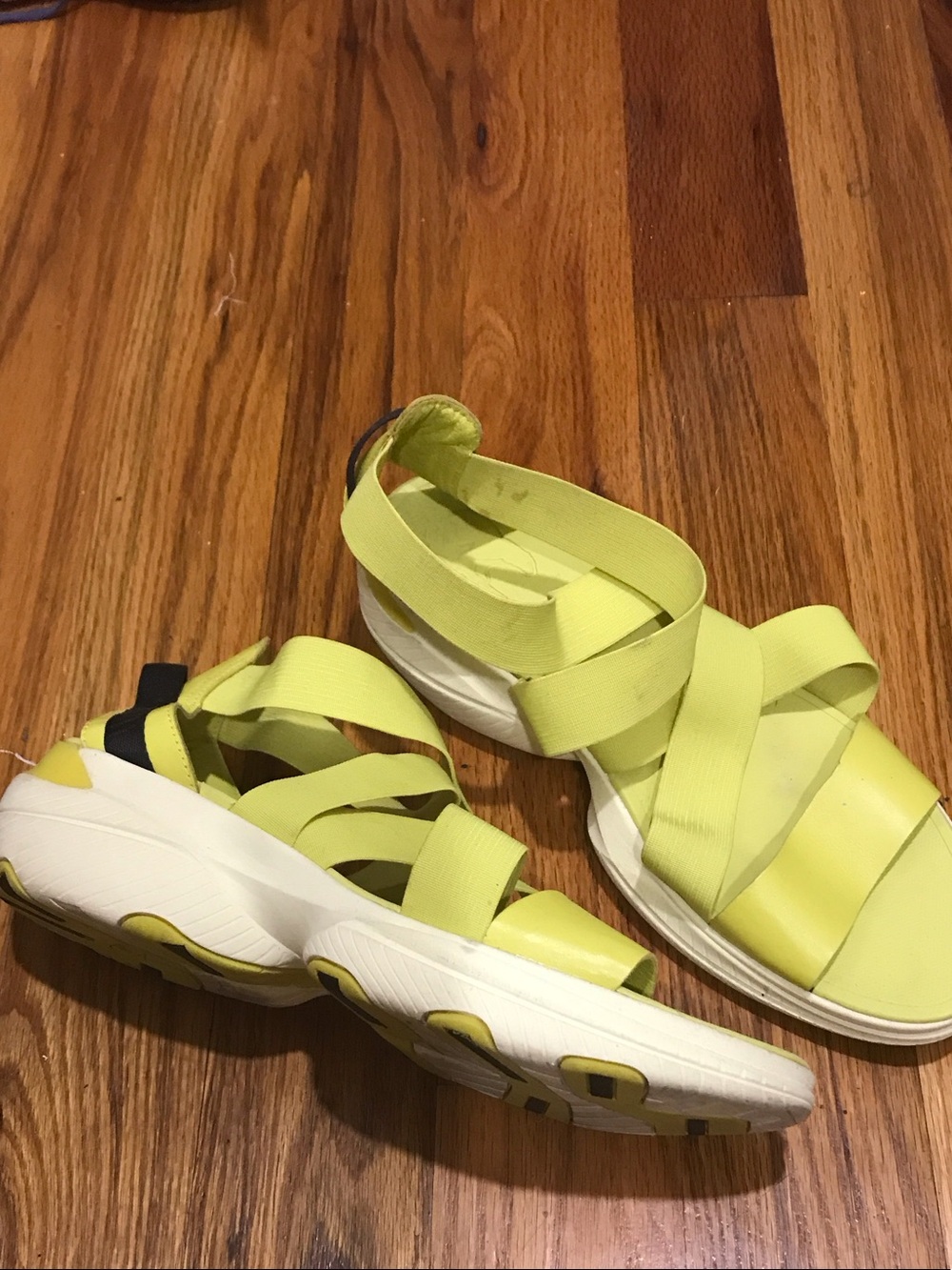 Lime Green Sorel Sandals
